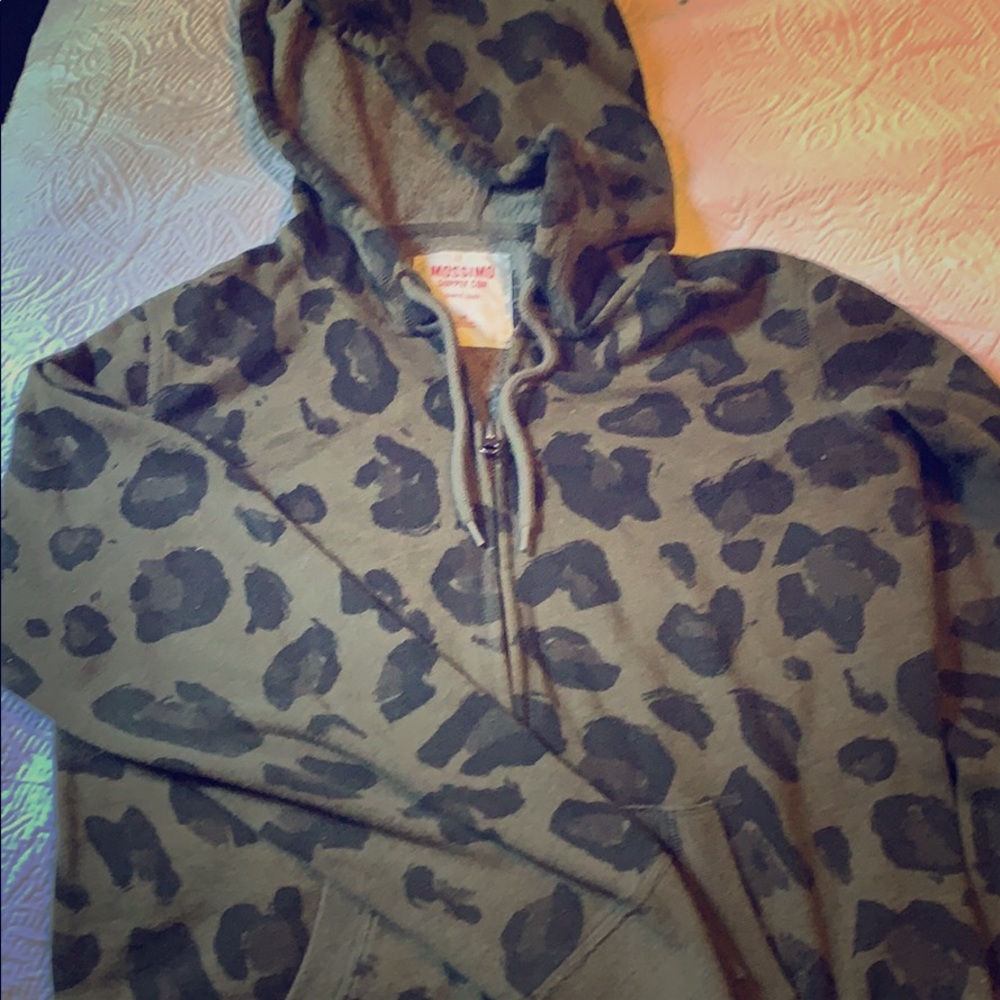 Mossimo Leopard Print Hoodie